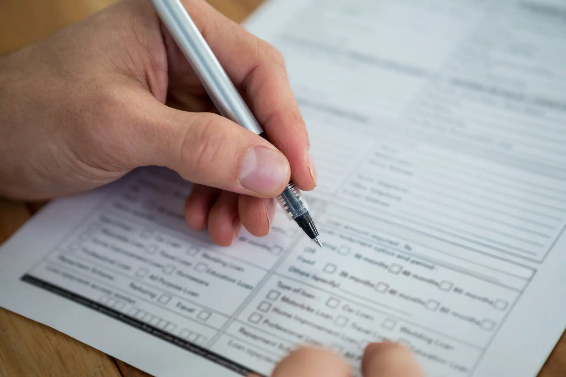 Documents and paperwork on a desk during business formation